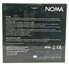 Fit & Forget Battery 400 LED 스트링 : 타이머 다기능 : 실내외 : 멀티컬러 6816006GM 400 LED 멀티컬러, 그린 와이어