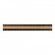 Midori 42270006 알루미늄 및 목재 자, 5.9인치(15cm), 검정색