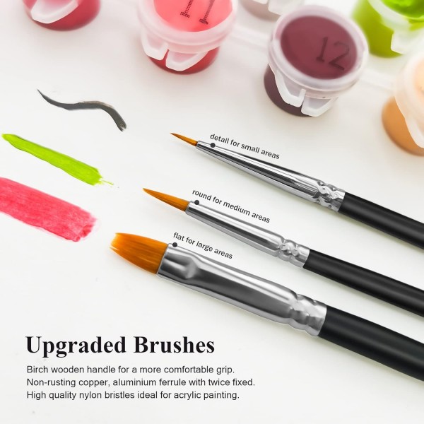 Bougimal Paint by Numbers Adult Landscape With Frames 포함 브러시 및 아크릴 페인트 - 40 x 50 cm Old Magic Tree 1 Without Frame