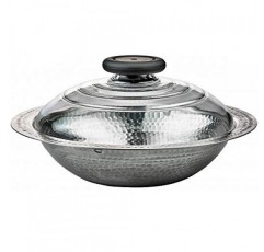 HARIO Mis-23 시스루 뚜껑, 원사이즈, 실버