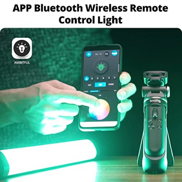 AMBITFUL A2 풀 컬러 RGB 튜브 조명, CRI 95 TLCI 97 정확한 색상, 2500K-8500K 조정 가능, RGB CCT HSI 모드, 29 Fx 조명 효과, 앱 제어 지원, 자석 디자인(A2)