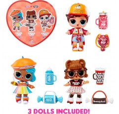 ㅋㅋㅋ. 놀라다! Loves Mini Sweets Deluxe Series 3 - TOOTSIE - 한정판 캔디 테마 인형 3개, 재미있는 액세서리 및 Water Suprise 포함 - 4세 이상 어린이에게 적합한 수집용 인형