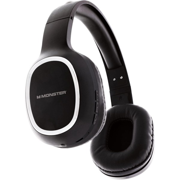 Xtreme 디지털 라이프스타일 액세서리 Monster HDTV 무선 헤드폰 키트, 블루투스 송신기 포함, 블랙