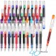 40팩 일회용 만년필 세트, 컬러 잉크 Extra Fine Nib 클래식 디자인 저널링용 대용량 서예 펜, 스케치, 쓰기용 사무용품