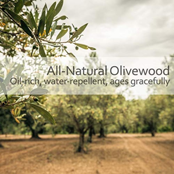 Redecker 오일 처리된 너도밤나무/올리브나무 포켓 빗, 5-1/2인치