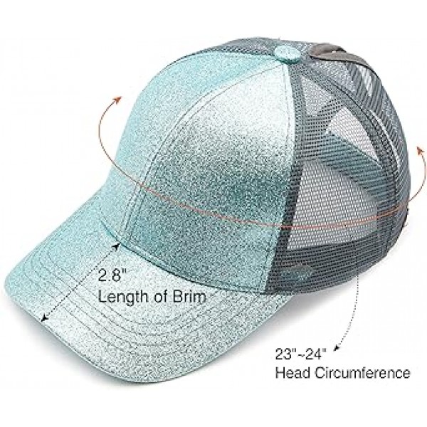 C.C Hatsandscarf 포니테일 캡 Messy Buns Trucker 일반 야구 모자(BT-6)