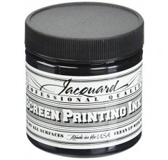 Jacquard 프로페셔널 스크린 인쇄 잉크, 수용성, 4온스 병, 검정색 (117)
