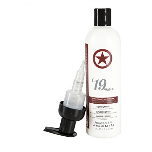 Wahl Professional ’19 Liquid Lather, 핫 거품기용 사전 혼합 솔루션, 12 Fl Oz(1팩)