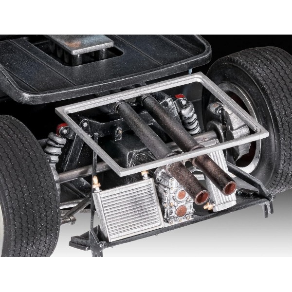 레벨 07696 포드 GT 40 르망 1968 고급 사용자를 위한 자동차 정통 모델 키트, 도색되지 않음