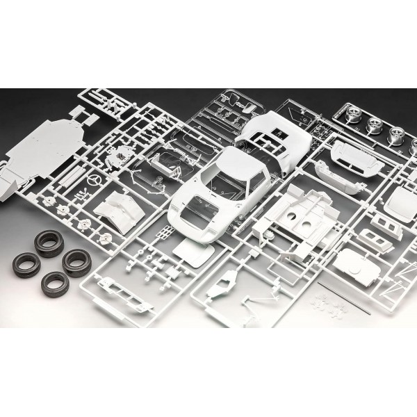 레벨 07696 포드 GT 40 르망 1968 고급 사용자를 위한 자동차 정통 모델 키트, 도색되지 않음