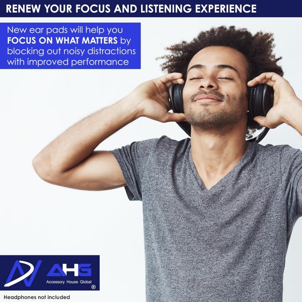 Bose QuietComfort 35(QC35) 및 QuietComfort 35 II(QC35 II) 헤드폰과 호환되는 액세서리 하우스 이어 패드. 프로틴 가죽, 부드러운 고밀도 폼, 내구성 증가 (블랙)