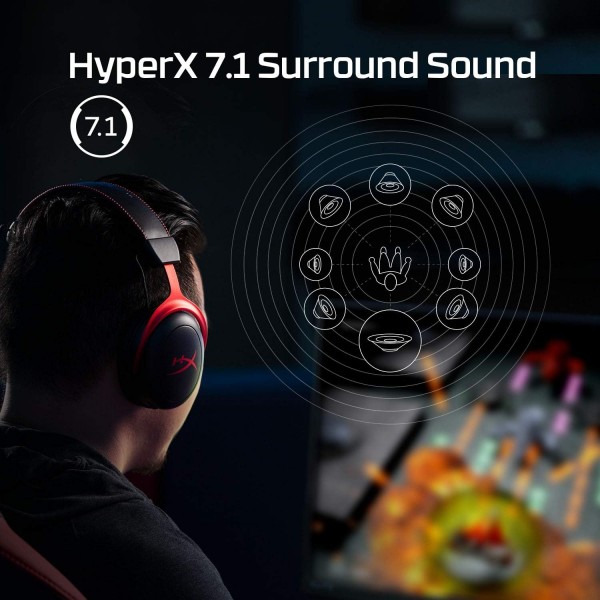 HyperX Cloud II Wireless - PC, PS4, PS5용 게임용 헤드셋 & Speedlink EXCEDO 게임용 헤드셋 스탠드 - 헤드폰 및 헤드셋용 스탠드, 미끄럼 방지 밑면 및 실리콘 패드, 헤드셋 스탠드가