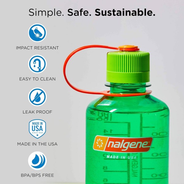 Nalgene Unisex Youth EH Sustain Bottle, 청록색, 0.5 L 0.5 L 청록색