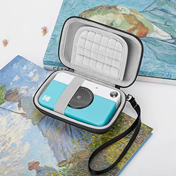 Kodak PRINTOMATIC/Smile/Mini 2 HD/Smile 휴대용 인스턴트 포토 프린터용 Yinke 케이스, 여행용 휴대용 케이스 보호 커버(검은색)