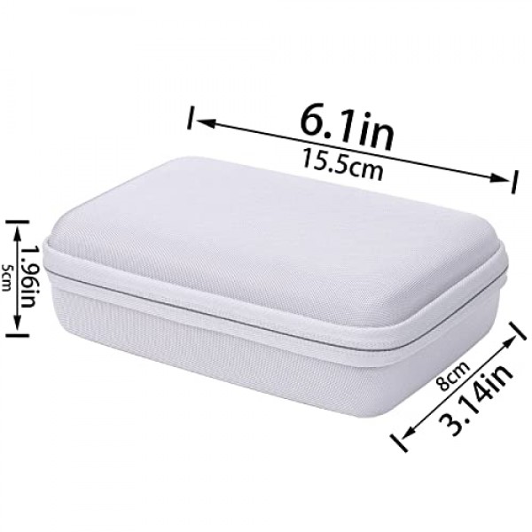 Canon SELPHY QX10 휴대용 정사각형 포토 프린터용 co2CREA 하드 여행용 케이스 교체(SELPHY QX10, 흰색 케이스용)