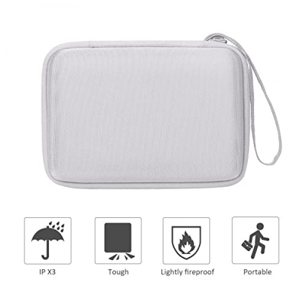 Canon SELPHY QX10 휴대용 정사각형 포토 프린터용 co2CREA 하드 여행용 케이스 교체(SELPHY QX10, 흰색 케이스용)