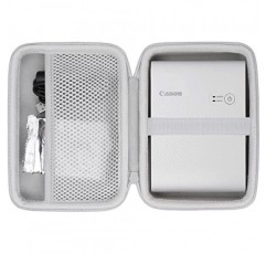 Canon SELPHY QX10 휴대용 정사각형 포토 프린터용 co2CREA 하드 여행용 케이스 교체(SELPHY QX10, 흰색 케이스용)