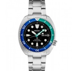 남성용 SEIKO SRPJ35 시계 - Prospex 컬렉션 - 스테인리스 스틸 케이스 및 브레이슬릿, 블랙 다이얼