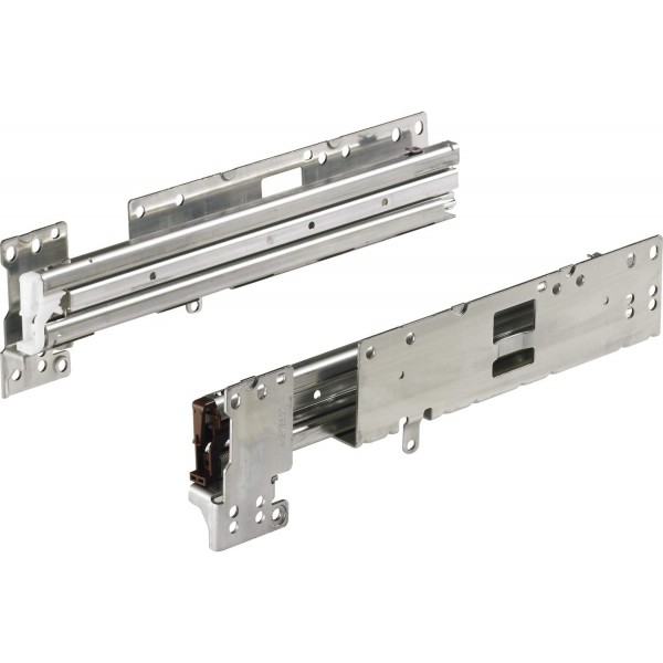 Hettich 9078681 Systema TOP 2000 Quadro Duplex 60, 캐비닛 깊이 400mm, 치수 X = 13mm, 은색