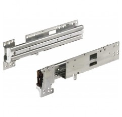 Hettich 9078681 Systema TOP 2000 Quadro Duplex 60, 캐비닛 깊이 400mm, 치수 X = 13mm, 은색