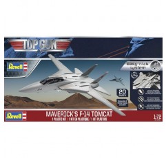 Revell Easy-Click 85-1268 Top Gun Maverick's F-14 Tomcat 1:72 스케일 20피스 스킬 레벨 2 모델 빌딩 비행기 키트