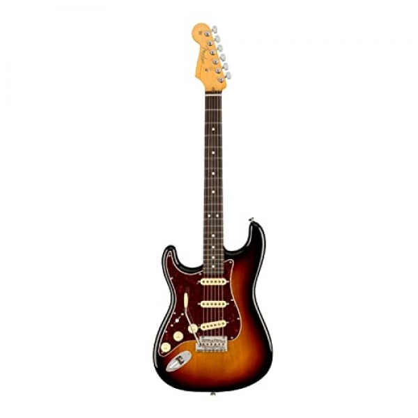 Fender American Professional II Stratocaster 왼손잡이 - 로즈우드 핑거보드가 포함된 3색 선버스트