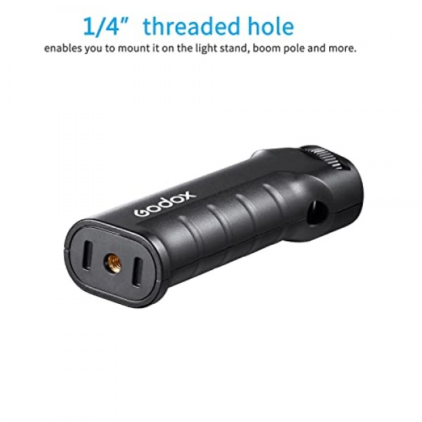 Godox FG-100 플래시 그립, Godox AD100pro, AD200pro, AD300pro 및 기타 플래시/LED 조명과 호환되는 1/4 나사가 있는 휴대용 브래킷 핸들 스피드라이트 홀더 안정기