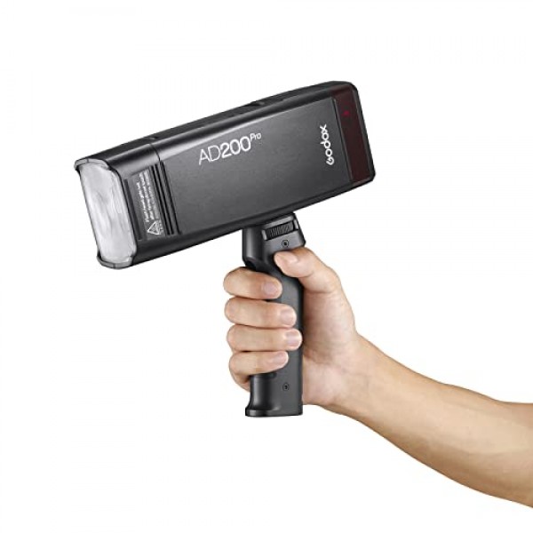 Godox FG-100 플래시 그립, Godox AD100pro, AD200pro, AD300pro 및 기타 플래시/LED 조명과 호환되는 1/4 나사가 있는 휴대용 브래킷 핸들 스피드라이트 홀더 안정기