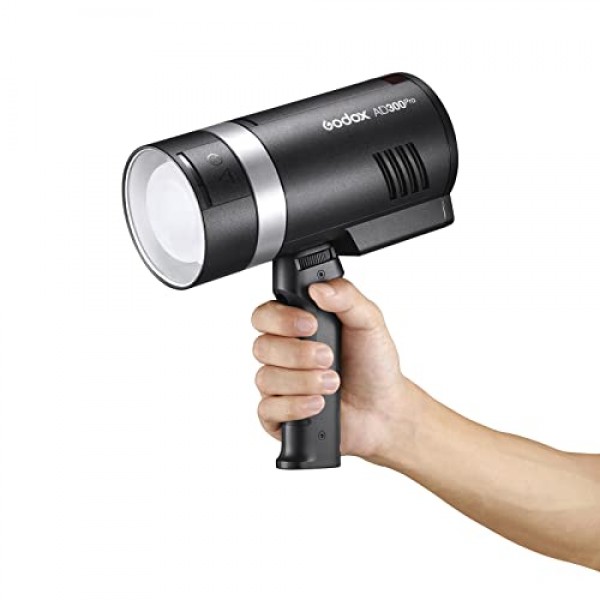 Godox FG-100 플래시 그립, Godox AD100pro, AD200pro, AD300pro 및 기타 플래시/LED 조명과 호환되는 1/4 나사가 있는 휴대용 브래킷 핸들 스피드라이트 홀더 안정기