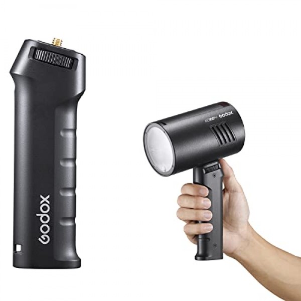 Godox FG-100 플래시 그립, Godox AD100pro, AD200pro, AD300pro 및 기타 플래시/LED 조명과 호환되는 1/4 나사가 있는 휴대용 브래킷 핸들 스피드라이트 홀더 안정기