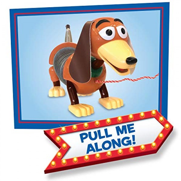 Just Play Disney•Pixar의 토이 스토리 Slinky Dog Pull Toy, 소년과 소녀를 위한 걷는 봄 장난감