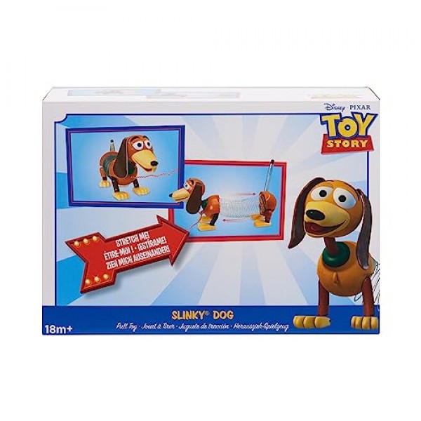 Just Play Disney•Pixar의 토이 스토리 Slinky Dog Pull Toy, 소년과 소녀를 위한 걷는 봄 장난감