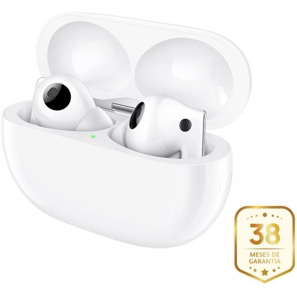 HUAWEI FreeBuds Pro 2 무선 블루투스 헤드폰 Devialet 듀얼 스피커 Crystal Voice ANC 지능형 트리플 EQ 적응형 이중 연결 고해상도 오디오 흰색 38개월 보증