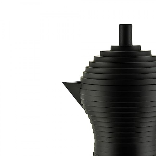 Alessi MDL02/3 BB 풀시나 쿡탑 에스프레소 메이커 블랙, 3컵