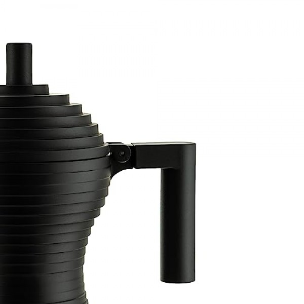 Alessi MDL02/3 BB 풀시나 쿡탑 에스프레소 메이커 블랙, 3컵