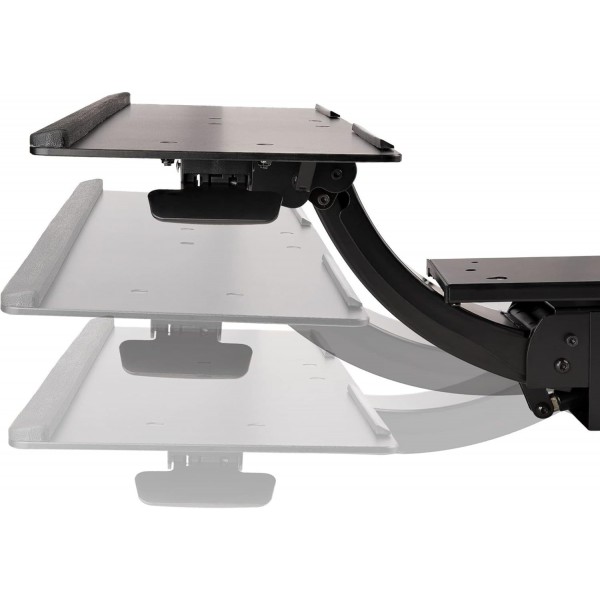 StarTech.com 책상 밑 키보드 트레이 - 전체 동작 및 높이 조절이 가능한 키보드 및 마우스 트레이, 10