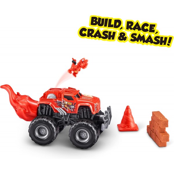 ZURU의 Smashers Monster Truck Surprise, Dino Drifter, Boys, With 25 Surprises, Collectible Monster Truck Surprise(Dino Drifter)