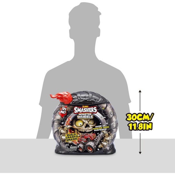 ZURU의 Smashers Monster Truck Surprise, Dino Drifter, Boys, With 25 Surprises, Collectible Monster Truck Surprise(Dino Drifter)