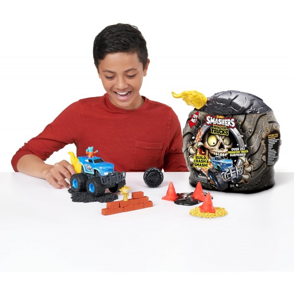 ZURU의 Smashers Monster Truck Surprise, Dino Drifter, Boys, With 25 Surprises, Collectible Monster Truck Surprise(Dino Drifter)