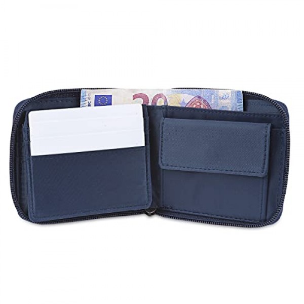Lois - 남아 청소년 스타일 지갑 - 남성용 소형 남성용 지갑 남아 청소년 - 지갑 남아 청소년 RFID 보호 - 블루, 블루