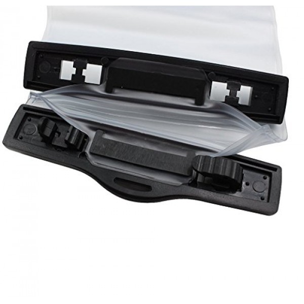 abcGoodefg 워키토키 Motorola, Kenwood, Icom, Baofeng, Wouxun, Midland 양방향 라디오용 방수 방수 가방 케이스 파우치 홀더 5 x 13.8 클리어 화이트 2팩