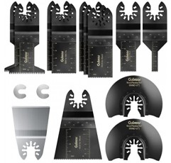 15PCS 범용 진동 도구 진동 톱 블레이드, 목재 금속 플라스틱 용 진동 멀티 도구 퀵 릴리스 톱 블레이드, Fit Fein 멀티 마스터 포터 케이블 Bosch Ryobi Dewalt Milwaukee Rockwell