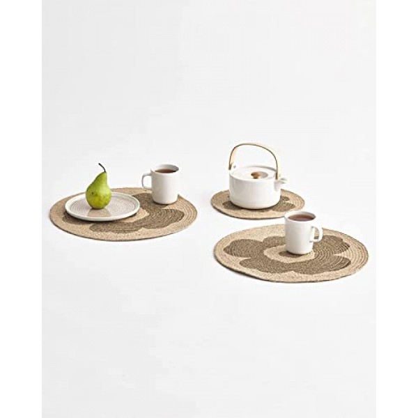 Marimekko - Unikko 황마 주방 플레이스매트