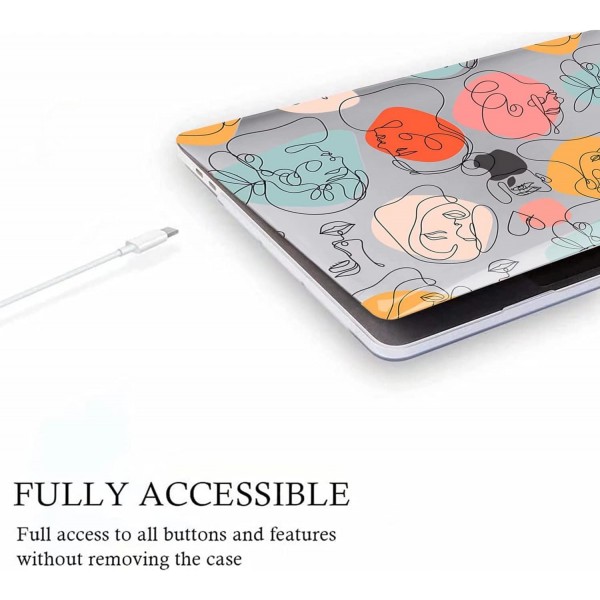 새로운 2022 MacBook Air 13.6인치 M2 칩 모델 A2681 케이스와 호환되는 Fancity, Touch ID가 있는 2022 Air 13.6