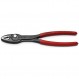 Knipex TwinGrip Atramentized 전면 멀티 그립 플라이어 200 mm 82 01 200 검정색 플라스틱 코팅 미끄럼 방지