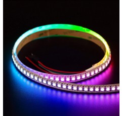 BTF-LIGHTING RGBW RGBWW RGB+웜 화이트 SK6812(WS2812B 유사) 개별 주소 지정 가능 3.3ft 144LED/픽셀/m 유연한 4가지 색상 in 1 LED 드림 컬러 LED 스트립 IP30 비방수 DC5V 화이트 PCB Rgb+웜 