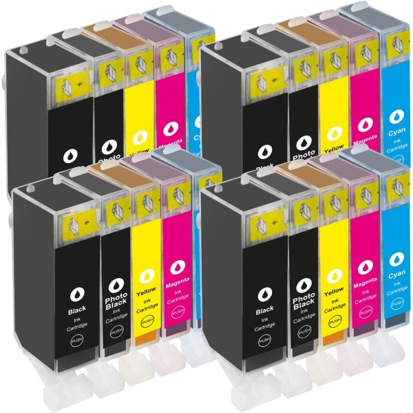 Canon PGI-525 CLI-526 XL Pixma MG 5250/MG 5350 MG 6100 IP 4800 IP 4820 IP 4840 IP 4850과 호환되는 Gorilla 잉크 20 카트리지 XXL