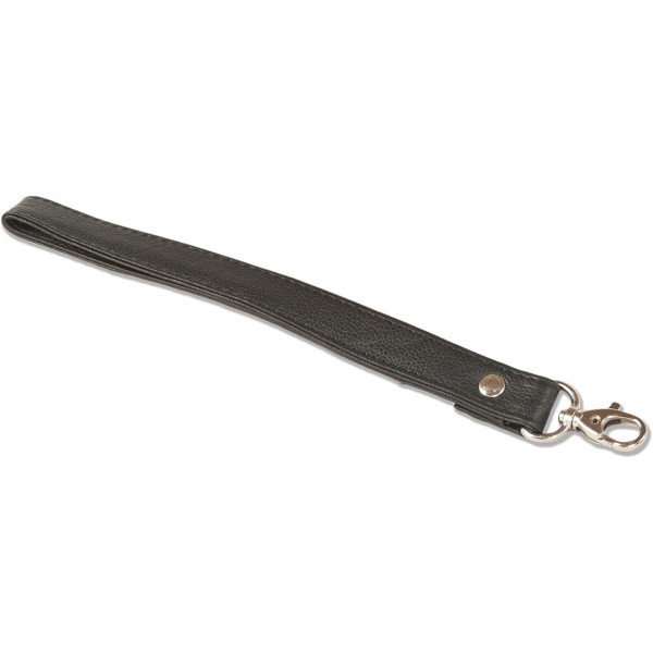 Rimbaldi - hochwerigem Riund 나파 가죽 소재의 실용적인 가죽 스트랩이 있는 블랙 색상의 플랫 유니버설 백