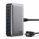 200W USB C 충전기 블록, GaN III 8포트 USB C 고속 충전 스테이션 PPS PD 65W 노트북 충전기 어댑터 MacBook Pro/Air,DELL,HP Surface,iPhone 15/Pro/14/13,Galaxy S23,Steam Deck 등과 호환 가능