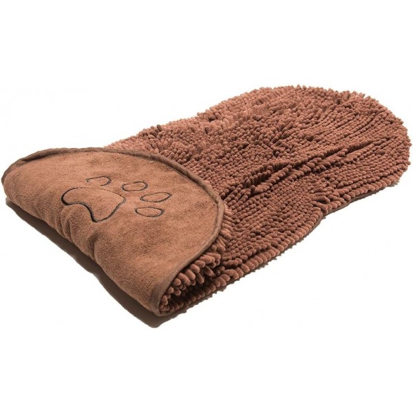 DGS0A 남성 Shammy 애완 동물 타월, 브라운, 13 x 31